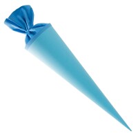 Goldbuch Bastelschultüte 70cm mit farbigem Filzverschluss hellblau
