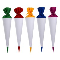 Goldbuch BastelSchultüten 70cm Sortiment weiß...