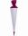 Goldbuch Bastelschultüte 70cm weiß mit farbigem Filzverschluss & Spitze pink
