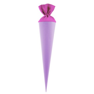 Goldbuch Bastelschultüte 70cm mit farbigem Filzverschluss lila