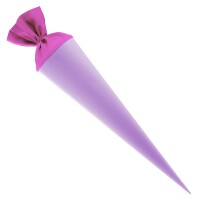 Goldbuch Bastelschultüte 70cm mit farbigem Filzverschluss lila