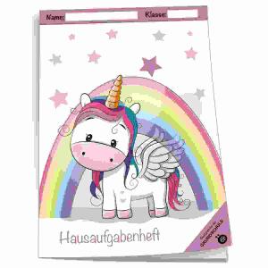 Hausaufgabenheft A5 Grundschule Einhorn