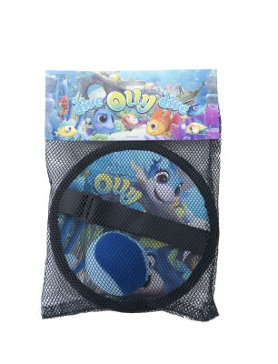 Soft Klettballspiel Set Olly blau, 19cm 1 Ball