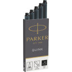 Parker Tintenpatrone Quink - schwarz, 5 Patronen
