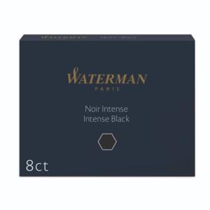 Waterman Tintenpatronen - schwarz, Standard-Großraum, 8 Patronen