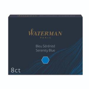 Waterman Tintenpatronen - floridablau, Standard-Großraum, 8 Patronen