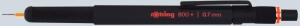 ROTRING  rOtring 800+ Feinminenstift + Touchscreen-Stylus Schwarz 0.7