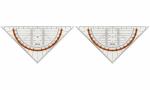 ROTRING Geo-Dreieck Geo-Dreieck Hypotenuse 23 cm, 20 cm...