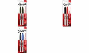 SHARPIE Marker Sharpie Fein Rundspitze - 2er Blister F Schwarz