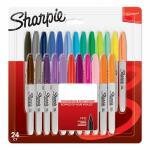 SHARPIE Marker Sharpie Fein Rundspitze - 24er Blister F...
