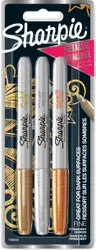 SHARPIE Permanent Marker Sharpie Metallschaft "Large" Keilspitze ~ 9,8 / 14,8 Schwarz