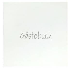 2026 GÜSS Gästebuch, 80 S., Hardcover weiß