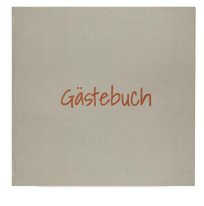 2026 GÜSS Gästebuch, 80 S., Hardcover grau