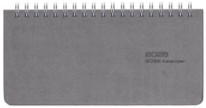 2026 GÜSS Tisch/-Taschenkalender mit Wire-O.-Bindung, Einband Tucson grau