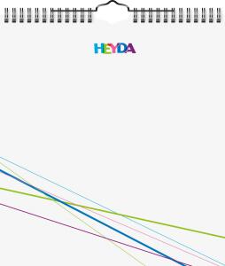 2026 Heyda Bastel- und Fotokalender immerwährend 215×240 mm weiß