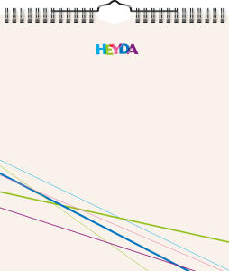 2026 Heyda Bastel- und Fotokalender immerwährend 215×240 mm beige