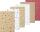 HEYDA 203054327 Kraftpapier Sterne 100 x 500 cm natur weiss rot gold