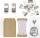 HEYDA 204870744 Schöner Schenken-Set 15 x 15 x 2 cm silber
