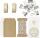 HEYDA 204870747 Schöner Schenken-Set 15 x 15 x 2 cm chamois