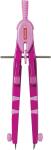 BRUNNEN Schnellverstellzirkel Tasten pink Ø380mm
