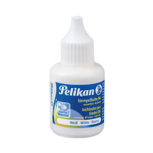 Pelikan Stempelfarbe S.84 weiß 4 30 ml Kunststoffbehälter m.Spritzdü