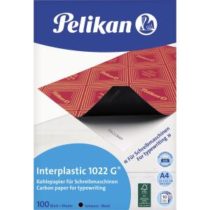 Pelikan Kohlepapier Interplastic 1022G DINA4/100 Blatt schwarz