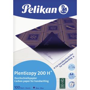 Pelikan Durchschreibpapier 200H DINA4/100 B blau,Plenticopy
