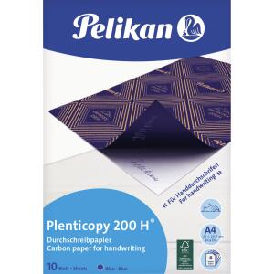 Pelikan Durchschreibpapier 200H DINA4/10 Bl blau,Plenticopy