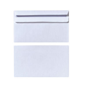 Herlitz Briefumschlag DL sk. hfr ws 100St mit Innendruck Folienpackung