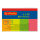 Herlitz Haft-Memos 20x50mm 4x50 Blatt neon gelb pink orange grün blanko