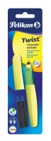 Pelikan Tintenroller Twist R457 Neon Gelb + 2KM/B Blister