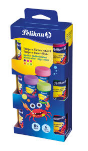 Pelikan Temperafarben Neon-Schulmalfarben 6 x 20 ml