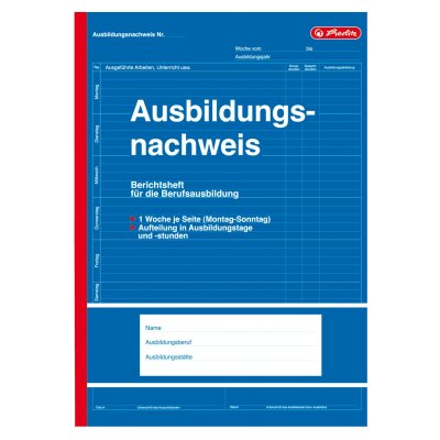 Herlitz Berichtsheft A4 28 Blatt für die Berufsausbildung