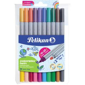 Pelikan Faserschreiber Colorella Twin C304/10 in PP-Etui
