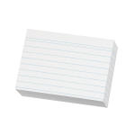 Herlitz Karteikarte A8 lin. weiß 200er hf...