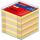 Herlitz Zettelkasten tr. 9x9cm 650Bl farbig mit Deckblatt eingeschweißt