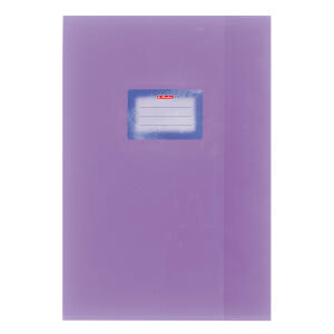 Herlitz Hefthülle A4 Baststruktur violett