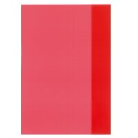 HLZ Heftumschlag A4 transparent rot