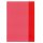 HLZ Heftumschlag A4 transparent rot