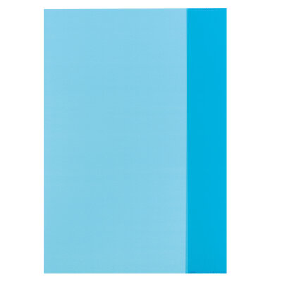 HLZ Heftumschlag A4 transparent blau