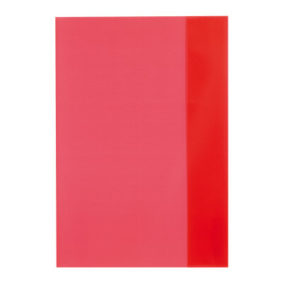 HLZ Heftumschlag A5 transparent rot