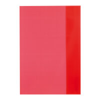 HLZ Heftumschlag A5 transparent rot