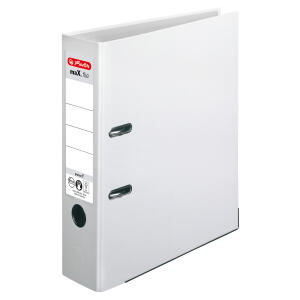 Herlitz Ordner maX.file protect A4 8cm ws PP-Folienbezug Wechselfenster
