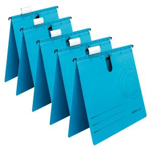 Hängehefter A4 UniReg kfm. blau 5er, Kraftkarton, 230 g/qm