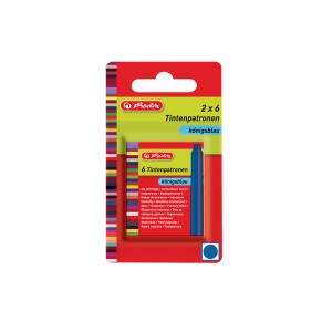 Herlitz Tintenpatrone Standard blau 2x6St passend für viele Marken