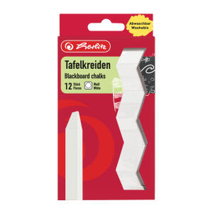 Herlitz Tafelkreide weiß 12 Stück in Hängepackung