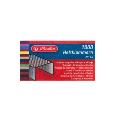 Herlitz Heftklammer No.10 verzinkt 1.000er Schachtel