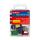 Herlitz Foldbackklammer 19mm Metall 60Bl farbig sortiert 10er Box