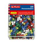 Herlitz Pinnwandnadel 23mm farbig sortiert 400er Box