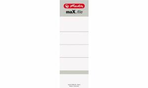 Herlitz Rückenschild 54x190mm ws 10St Karton Wechselfenster im Polybeutel